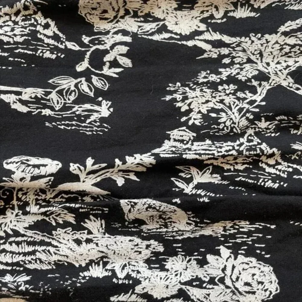 Free People Printed Two Tone Tank Black/White Combo NWOT Size XS